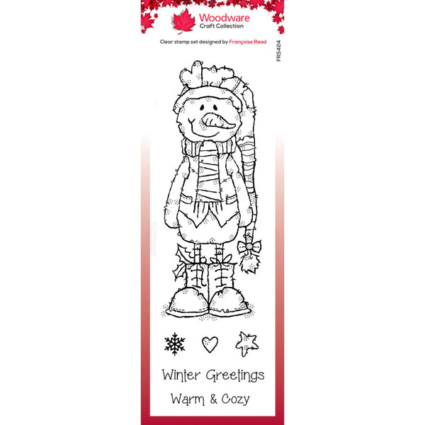 Woodware, Clear 8"x 2.6" Stamp Set, Winter Boots