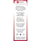 Woodware, Clear 8"x 2.6" Stamp Set, Magical Christmas Greetings