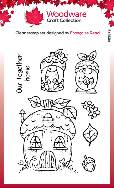 Creative Expressions, Woodware Clear Stamp 4"x6",  Acorn Gnomes