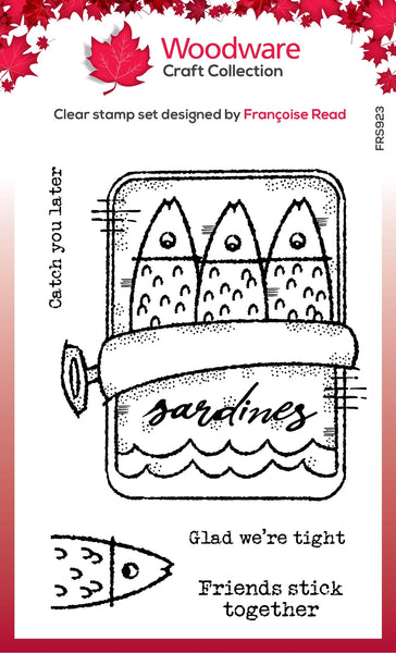 Creative Expressions, Woodware Craft Collections, Clear Stamp 4"X6", Sardine Tin