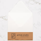 Prism Studio, Simply White, Card Blanks with Envelopes (10 set), 6"x6" (FS-CB06)