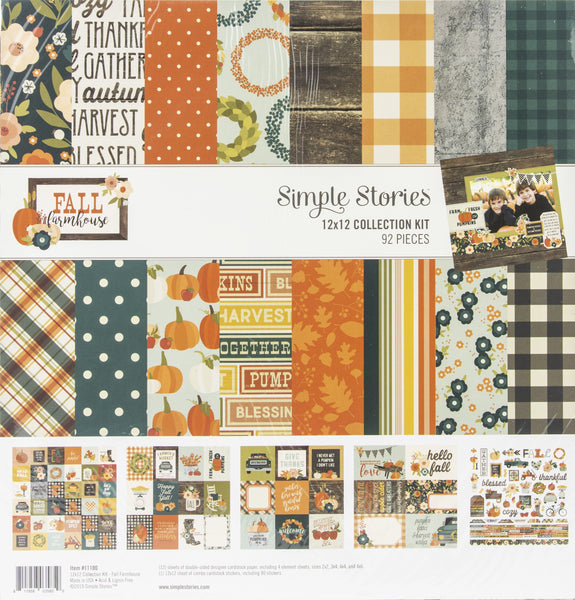Simple Stories Collection Kit 12"X12", Fall Farmhouse