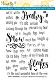 Honey Bee Stamps, 4"X6" Clear Stamp, Flakey Sentiments