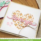 Lawn Fawn, Hot Foil Plate, Floral Heart (LF3620)