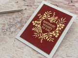 Gina K. Designs, 6" x 8" Clear Stamps, Frame Flora