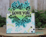 Gina K. Designs, 6" x 8" Clear Stamps, Frame Flora