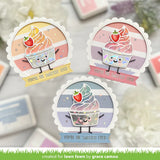 Lawn Fawn, Lawn Cuts Custom Craft Die, Froyo Friend (LF3445)
