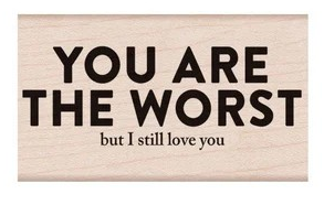 Hero Arts, Wood Stamps, Snarky Love You (G6285)