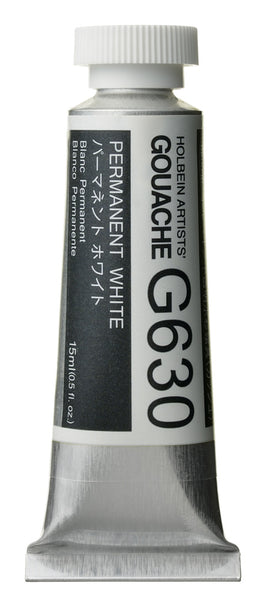 Holbein, Artists' Gouache, 15ml, Permanent White (G630A)