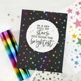 Spellbinders, Celestial Star Background Glimmer Hot Foil Plate from Celestial Zodiacs Collection (GLP-275)