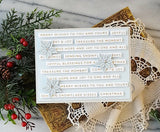 Spellbinders, Glimmer Hot Foil Plate & Die Set, Mini Christmas Sentiments (GLP-296)