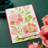Spellbinders Glimmer Plate & Die Set, Curved Everyday Sentiments (GLP-434)