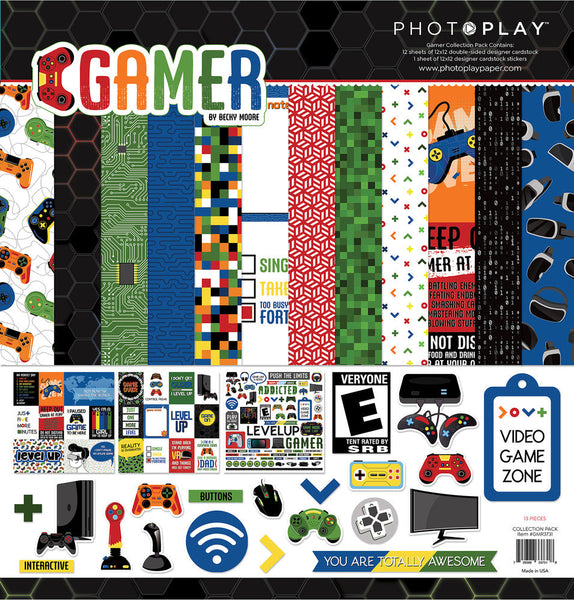 PhotoPlay Collection Pack 12"X12", Gamer