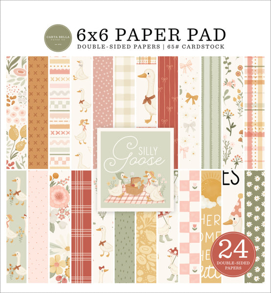 Carta Bella, Double-Sided Paper Pad 6"X6", Silly Goose (CBGOO488023)
