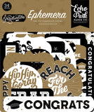 Echo Park Cardstock Ephemera 33/Pkg, Icons, Graduation
