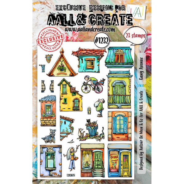 AALL & Create, #1232, Gang Avenue, A5 Clear Stamp Set by Autour De Mwa & Co.