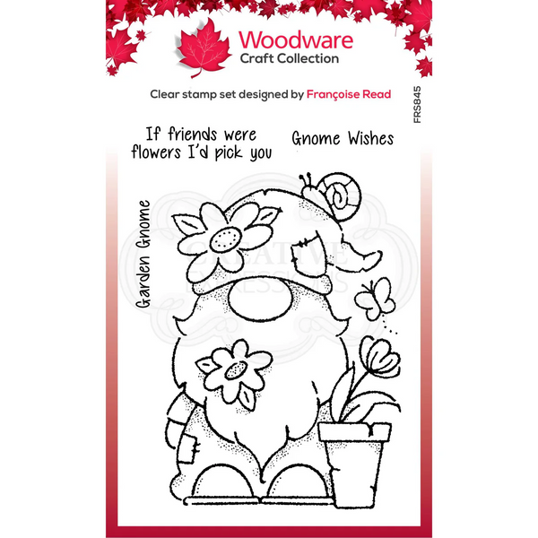 Creative Expressions, Woodware Clear Stamp 4"x6", Singles Garden Gnome