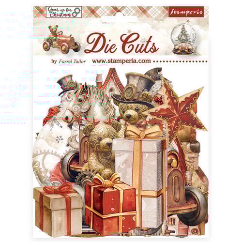 Stamperia Die-Cuts, Gear Up For Christmas (DFLDC102)