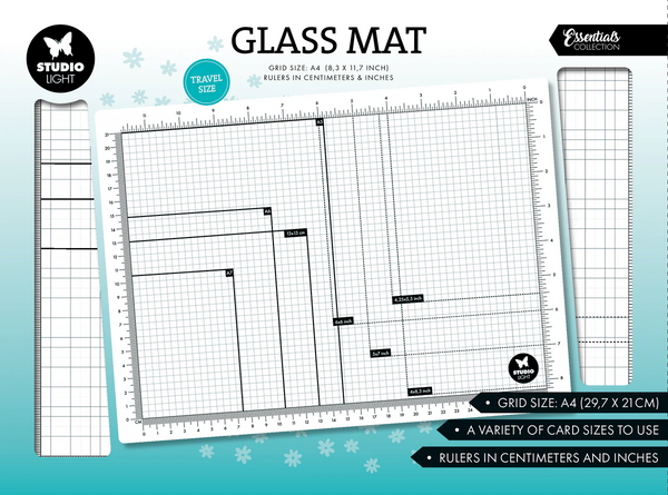 Studio Light,  Non-Magnetic Essentials, Glass Mat, A4 Size