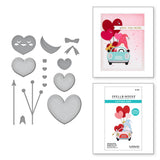 Spellbinders Etched Dies, Gnome Drive Hearts For You (S3-486)