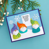 Spellbinders, Etched Dies from the Holiday Hugs Collection by Stampendous, Gnome Hugs (S6-213)