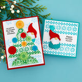 Spellbinders, Etched Dies from the Holiday Hugs Collection by Stampendous, Gnome Hugs (S6-213)
