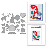 Spellbinders, Etched Dies from the Holiday Hugs Collection by Stampendous, Gnome Hugs (S6-213)
