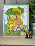 Riley & Company, Rubber Stamps, Mushroom Lane, Gnomies and Accessories