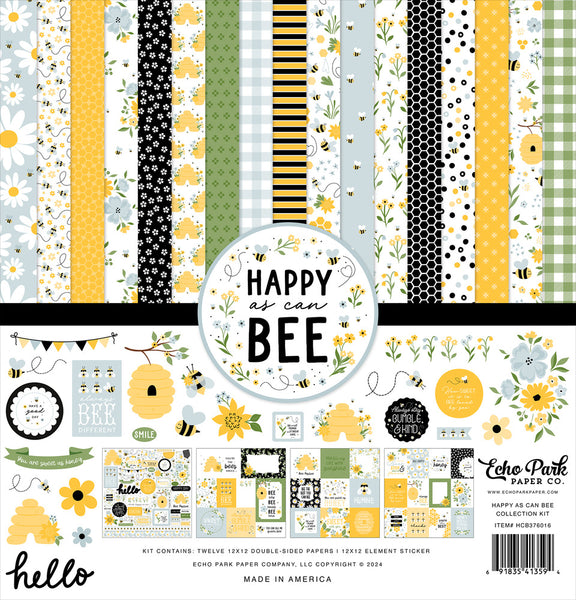 Echo Park Collection Kit 12"X12", Happy As Can Bee
