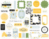 Echo Park Cardstock Ephemera, Icons, Happy As Can Bee