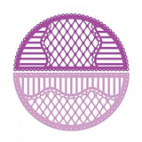 Heartfelt Creations, 6"x6" Cut & Emboss Dies, Rounded Lattice Window (HCD1-7274)