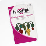 Heartfelt Creations, Holiday Ornament Collection, Cling Rubber Stamps & Dies Combo, Sparkling Holiday Ornaments