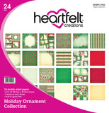 Heartfelt Creations Double-Sided Paper Pad 12"X12" 24/Pkg, Holiday Ornament Collection