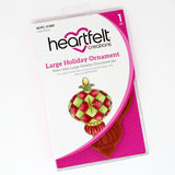 Heartfelt Creations, Holiday Ornament Collection, Cling Rubber Stamps & Dies Combo, Large Holiday Ornament