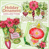 Heartfelt Creations, Holiday Ornament Collection, Cling Rubber Stamps & Dies Combo, Noel Holiday Ornaments