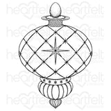 Heartfelt Creations, Holiday Ornament Collection, Cling Rubber Stamps & Dies Combo, Large Holiday Ornament