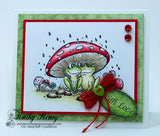 Heartfelt Creations, Winking Frog Collection, Cling Stamps, Flirting Frogs