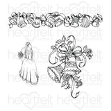 Heartfelt Creations, Classic Wedding Bells Cling Stamp Set - Scrapbooking Fairies