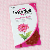Heartfelt Creations, Sweet Peony Collection, Cling Stamps & Dies Set Combo, Large Sweet Peony