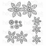 Heartfelt Creations, Buttons and Blooms Collection, Stamps & Dies Combo, Buttons and Blooms