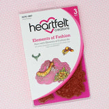 Heartfelt Creations, Floral Fashionista Collection, Cling Stamps & Dies Set Combo, Elements of Fashion