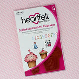 Heartfelt Creations, Sugarspun Collection, Cling Stamps & Dies Set Combo, Sprinkled Confetti Cupcakes