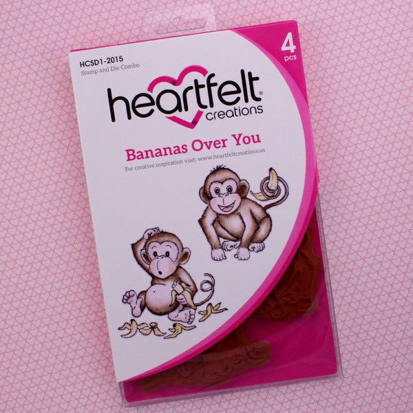 Heartfelt Creations, Bananas Over You Stamp and Die Combo - Scrapbooking Fairies
