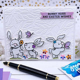 Simon Hurley create. Clear Stamps 6"X9" & Dies Combo, Easter Bunnies