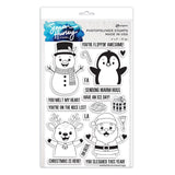 Simon Hurley Create. Clear Stamp Set 6"x9", Christmas Hugs (HUR92278) - Scrapbooking Fairies