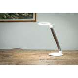 Daylight Halo Go 2, Portable & Rechargeable Magnifying Lamp, White