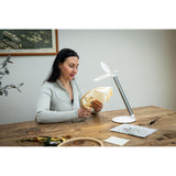 Daylight Halo Go 2, Portable & Rechargeable Magnifying Lamp, White