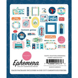 Carta Bella Cardstock Ephemera 33/Pkg Icons, Happy Crafting