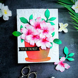 Spellbinders Etched Dies By Susan Tierney-Cockburn, Azalea And Garden Pot With Ladybugs (S5-636)