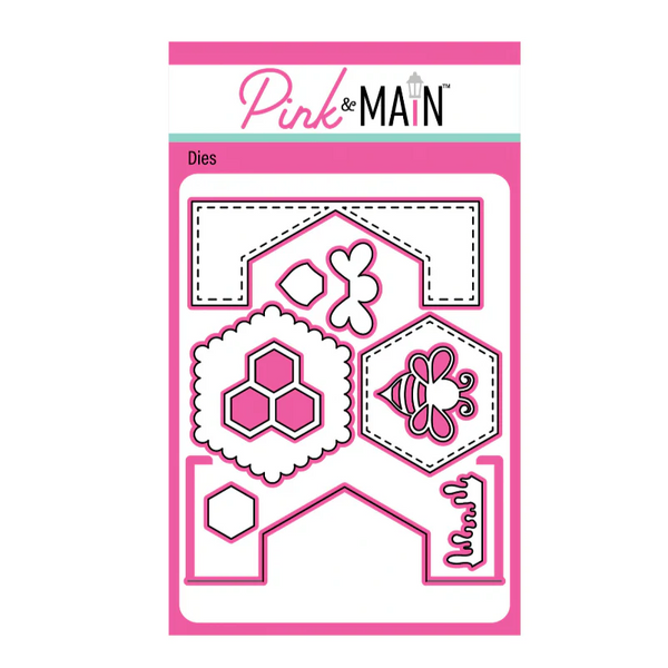 Pink & Main, Dies Set, Hexagon Flip Card (#PNM772)
